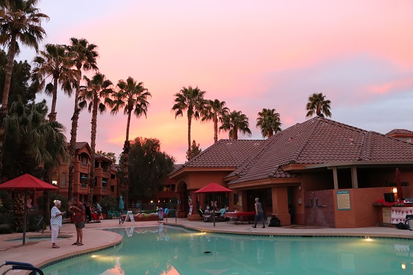 LaSolana Pool Sunset